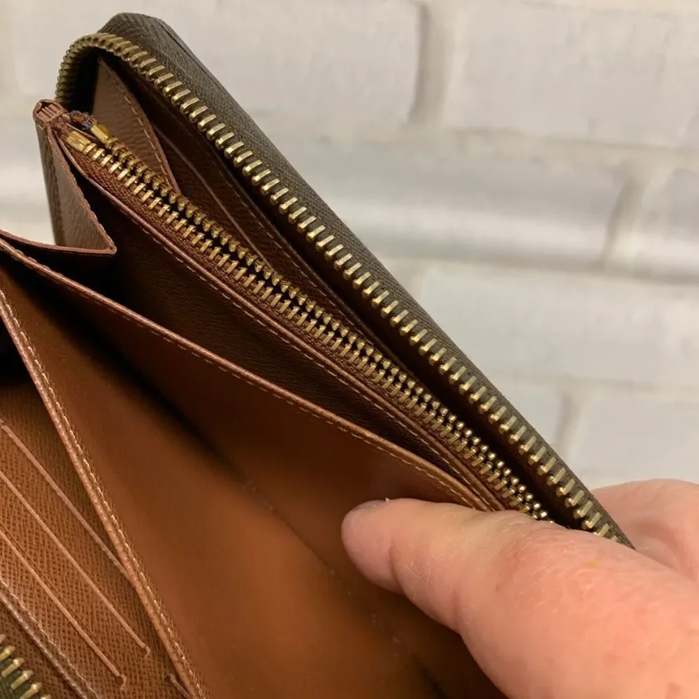 ⭐ Louis Vuitton Monogram Zippy Zip Around Long Wallet purse /M1891